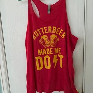 Next Level Apparel Red Tank Top